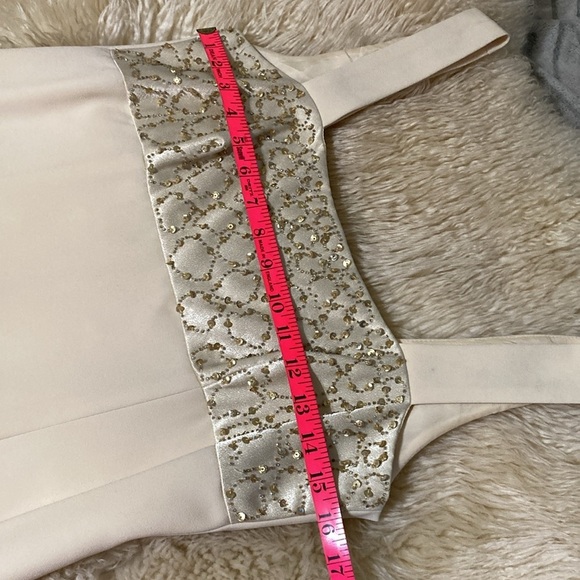 Evening dress in pastel yellow size 6 - Picture 9 of 12